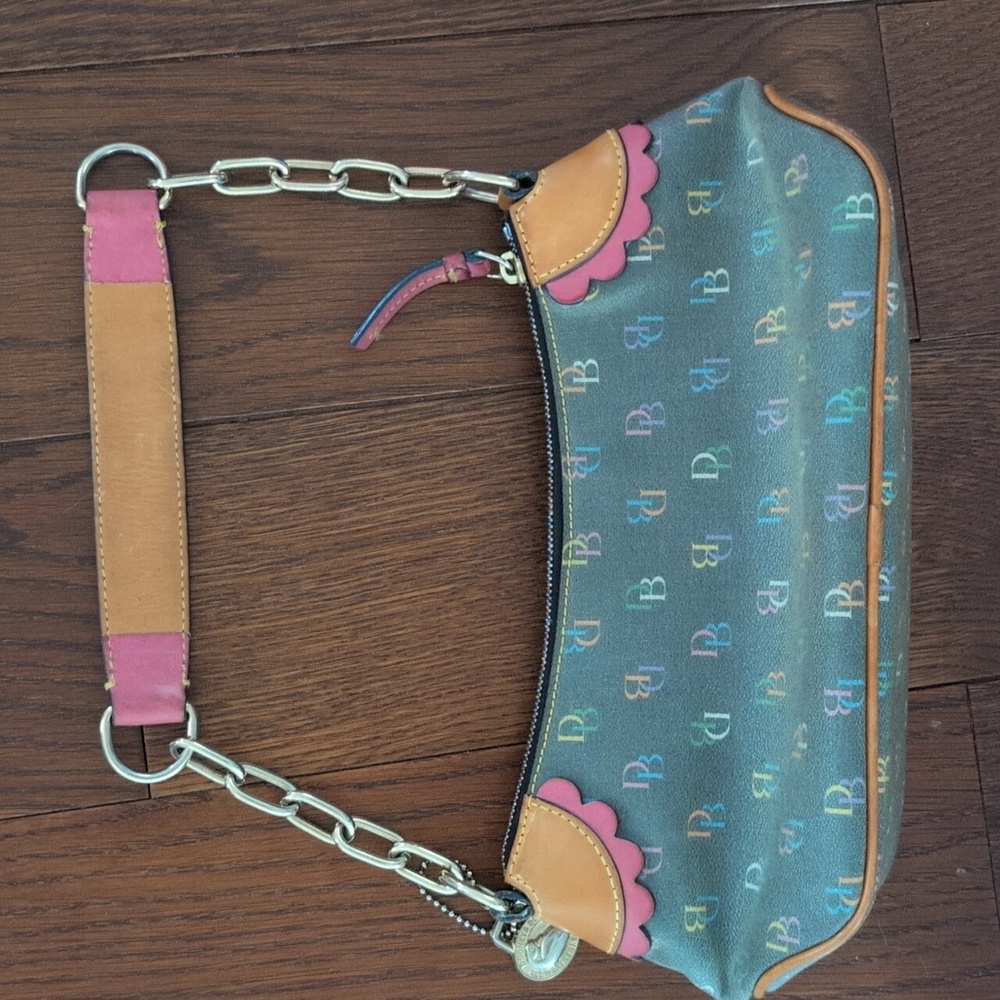 Dooney & Bourke - VINTAGE Y2K RARE Rainbow It Girl Monogram Handbag - Picture 7 of 9